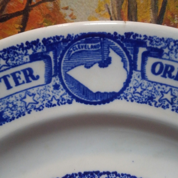 Vtg 1950 💎 Masonic 50s Plate ⭐ Order of the Eastern Star ✨ Freemason Antique - Picture 5 of 9